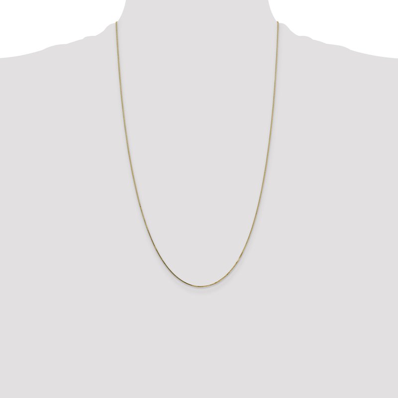 14K 14 inch .7mm Box with Spring Ring Clasp Chain