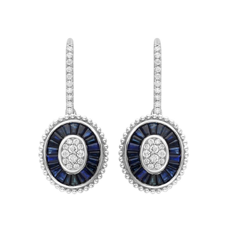 14K 0.48Ct Diamond Ruby Earring
