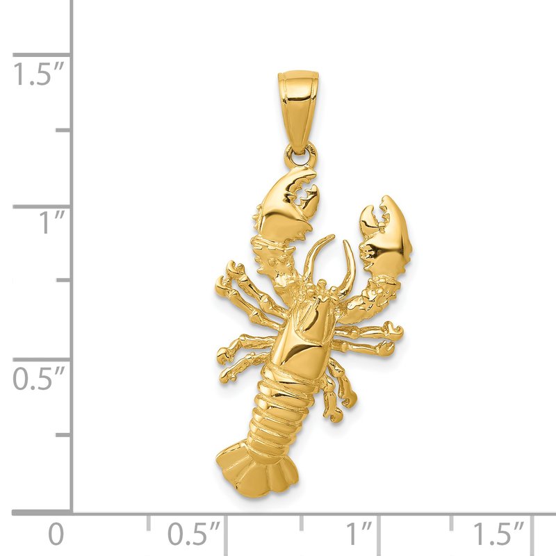 14k Lobster Pendant