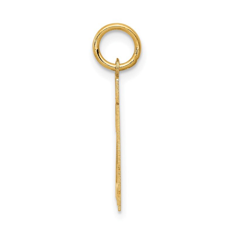 14k Small Satin Number 24 Charm