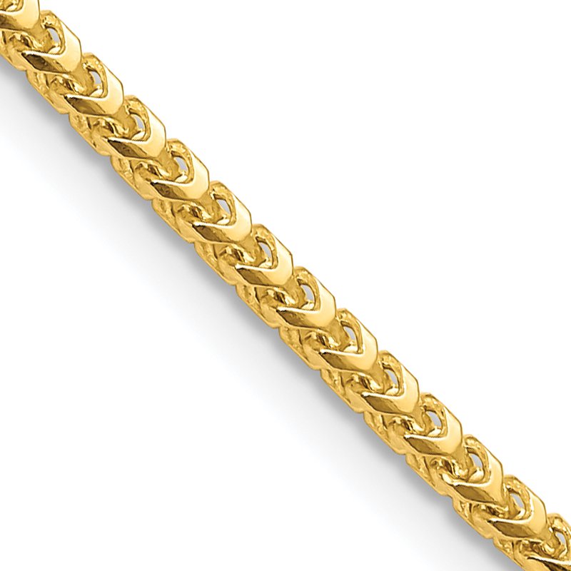 14K 18 inch 3mm Franco with Fancy Lobster Clasp Chain