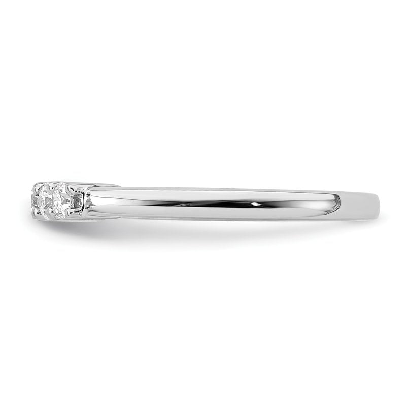 14K White Gold 1/2 carat Lab Grown Diamond VS/SI  D E F  5 Stone Ring
