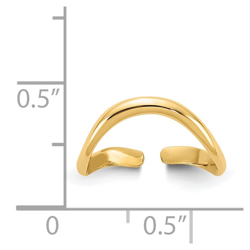 14k Polished Toe Ring