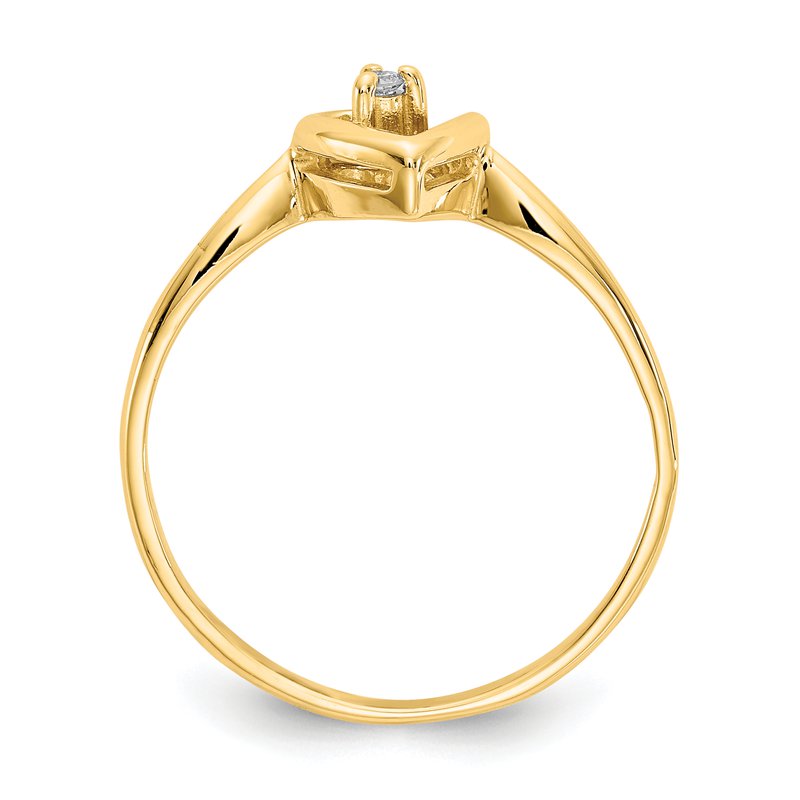 14k VS Diamond heart ring