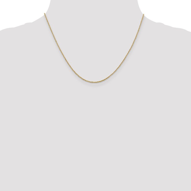 14K 14 inch 1.1mm Ropa with Spring Ring Clasp Chain