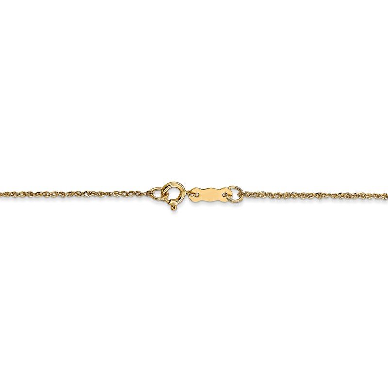 14K 14 inch 1.1mm Ropa with Spring Ring Clasp Chain