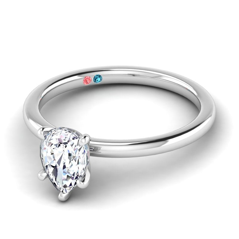 Lab Grown Diamond Solitaire Petite Engagement Ring