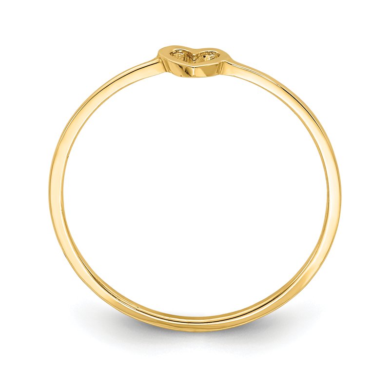 14K Polished Heart Ring