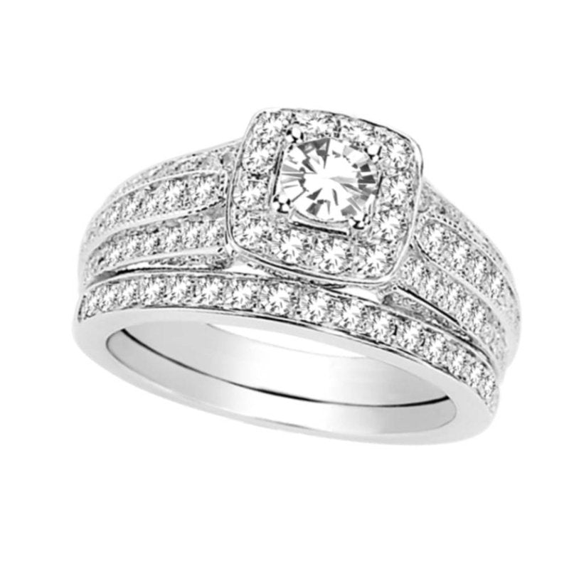 14K  1.38Ct  Diamond  Bridal  Ring