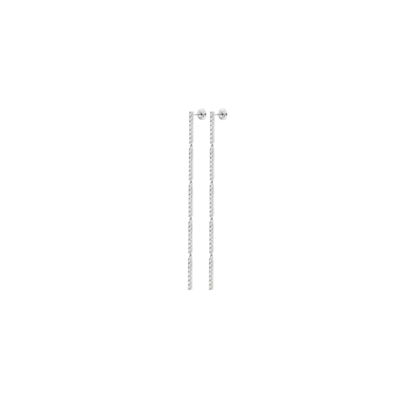 Dangling Five Bar Earrings 14K
