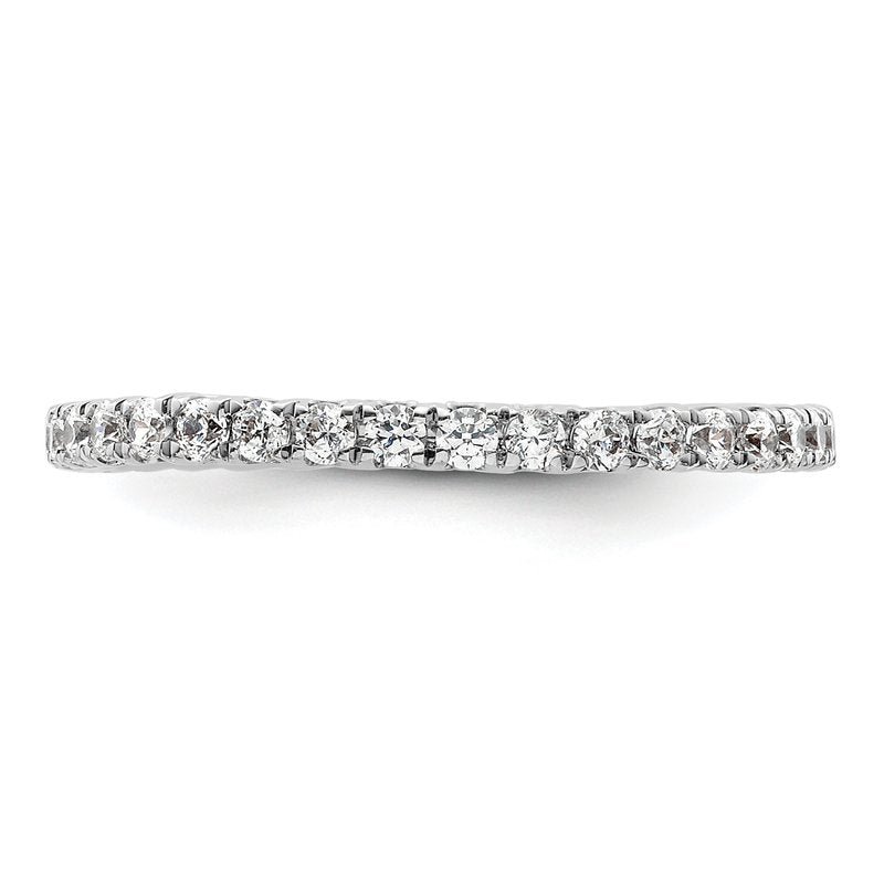 14K Rose Gold 1/2 carat Lab Grown Diamond VS+ F+ Size 4.5 Complete Eternity Band