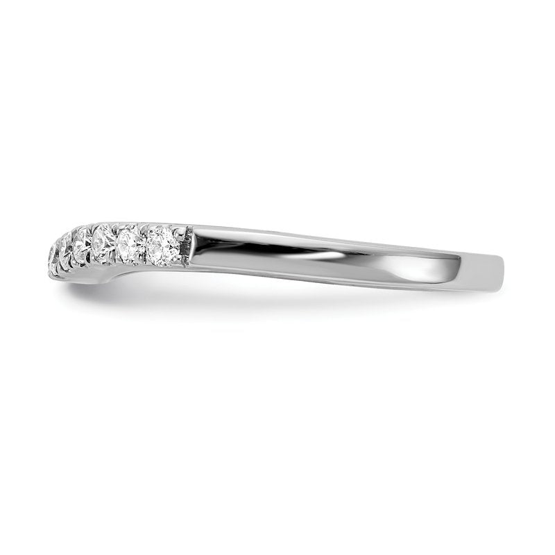 14K White Gold 1/5 carat Lab Grown Diamond VS+ F+ Set of Two Complete Wedding Bands