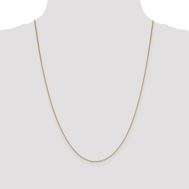18K 16 inch .7mm Box with Lobster Clasp Chain