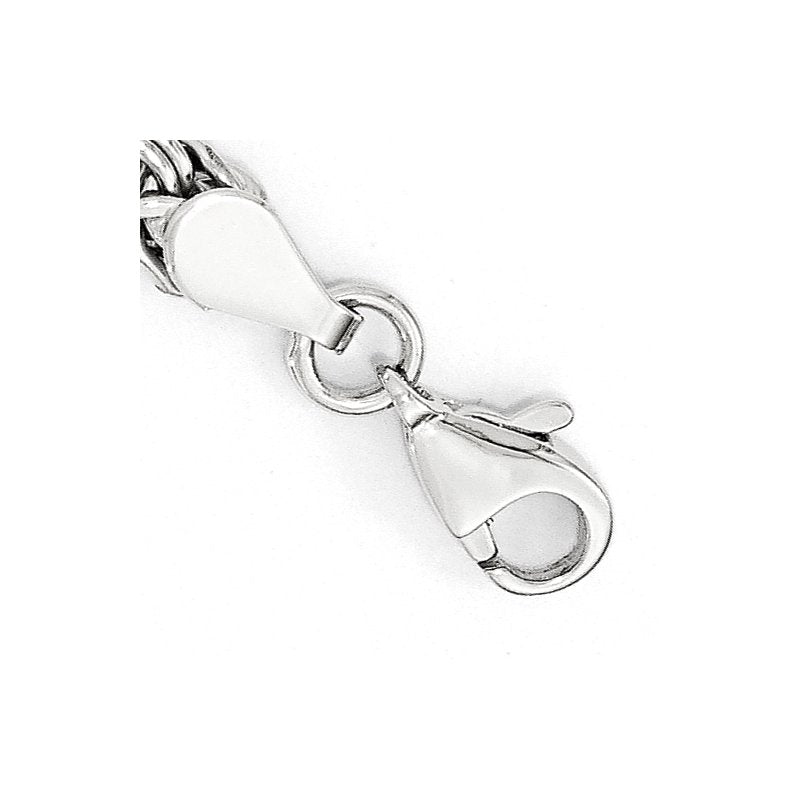 14K White Gold Polished Fancy Link Bracelet