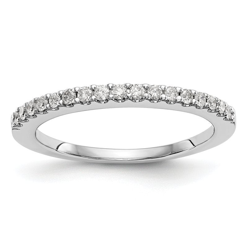 14K White Gold 1/6 carat Lab Grown Diamond VS+ F+ Complete Wedding Band