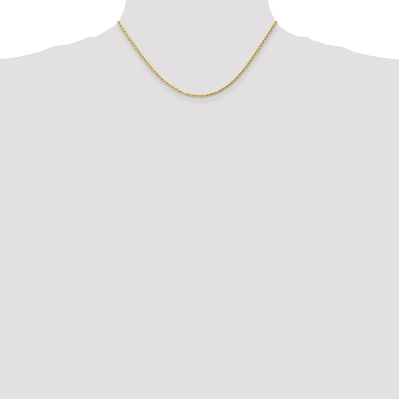 14k 10 inch 1.75mm Parisian Wheat with Lobster Clasp Anklet