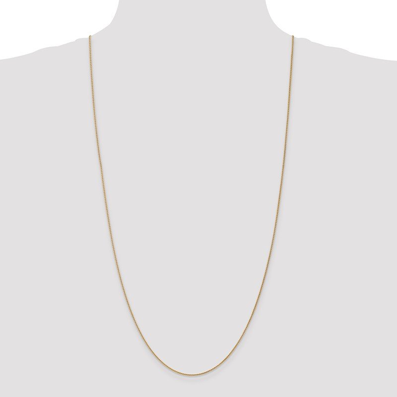 14K 10 inch 1.05mm Spiga with Lobster Clasp Anklet