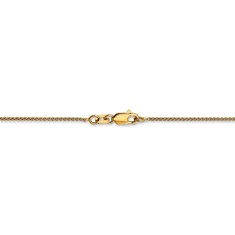 14K 10 inch 1.05mm Spiga with Lobster Clasp Anklet