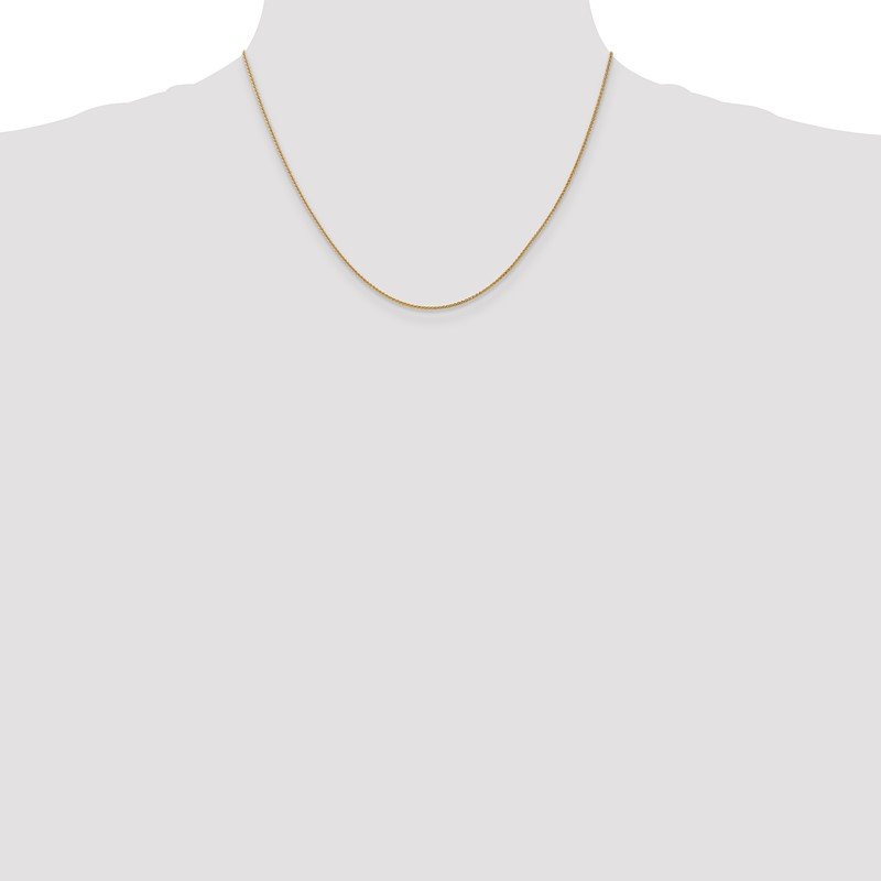 14K 10 inch 1.05mm Spiga with Lobster Clasp Anklet
