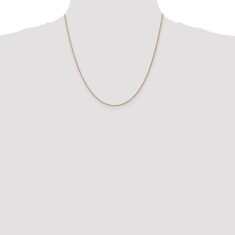 14K 10 inch 1.05mm Spiga with Lobster Clasp Anklet