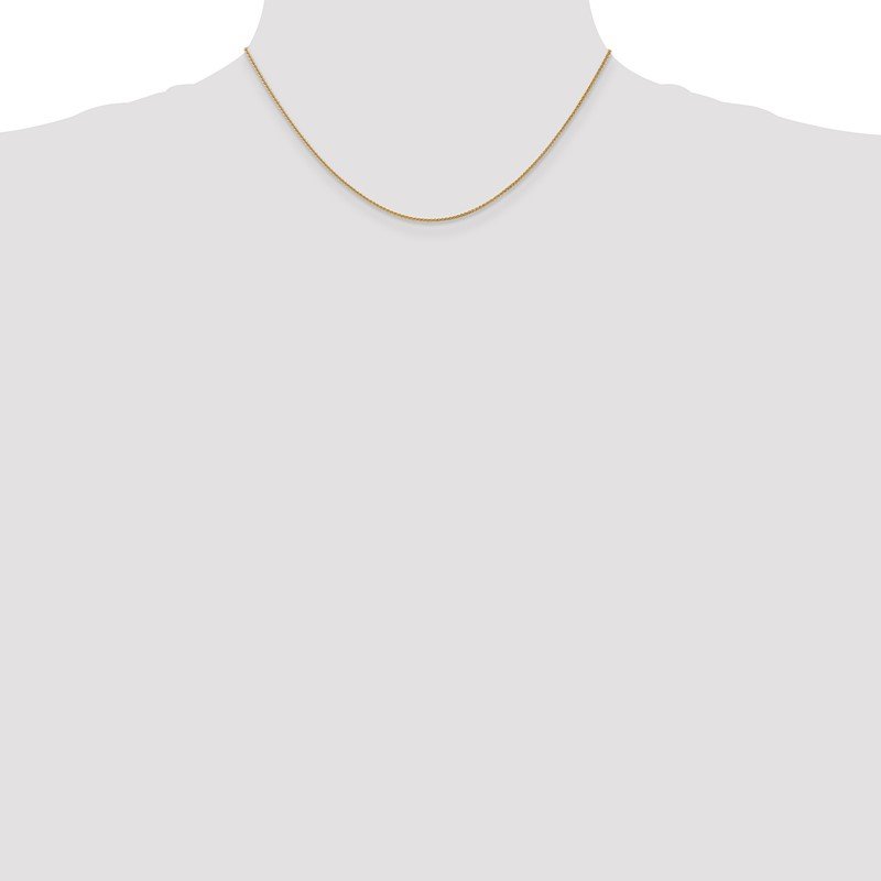 14K 10 inch 1.05mm Spiga with Lobster Clasp Anklet