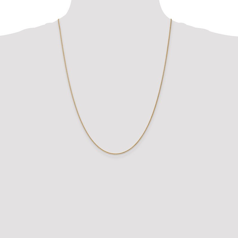 14K 10 inch 1.05mm Spiga with Lobster Clasp Anklet