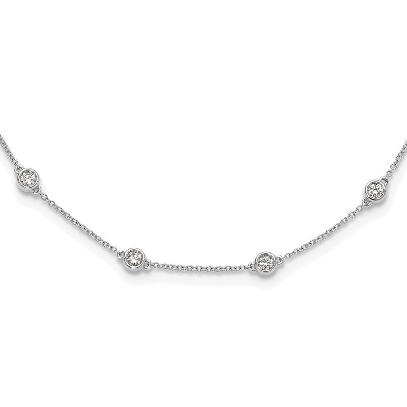 14K Rose Gold 3/8 carat Lab Grown Diamond VS+ F+ Complete 7 Station 7 in Bracelet