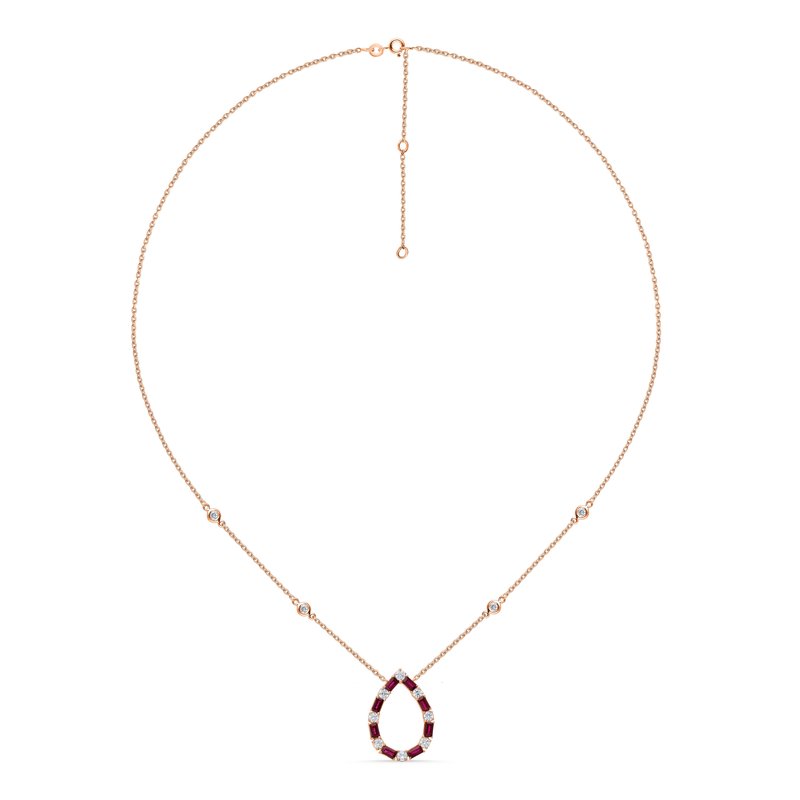 14K  0.67Ct Diamond Necklace