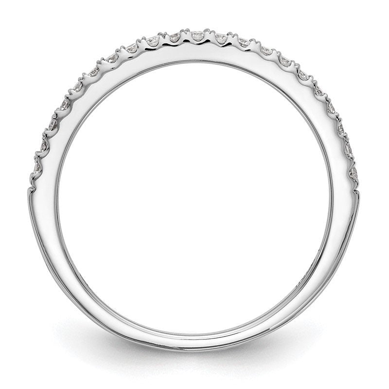 14K White Gold 1/6 carat Lab Grown Diamond VS+ F+ Complete Wedding Band