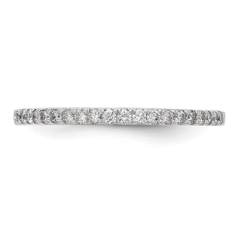14K White Gold 1/6 carat Lab Grown Diamond VS+ F+ Complete Wedding Band
