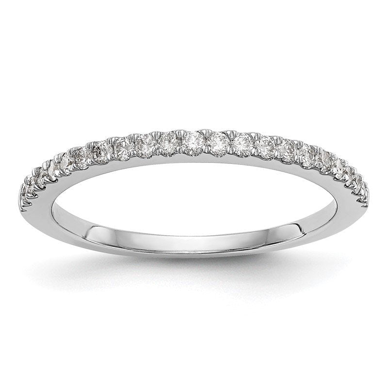 14K White Gold 1/6 carat Lab Grown Diamond VS+ F+ Complete Wedding Band