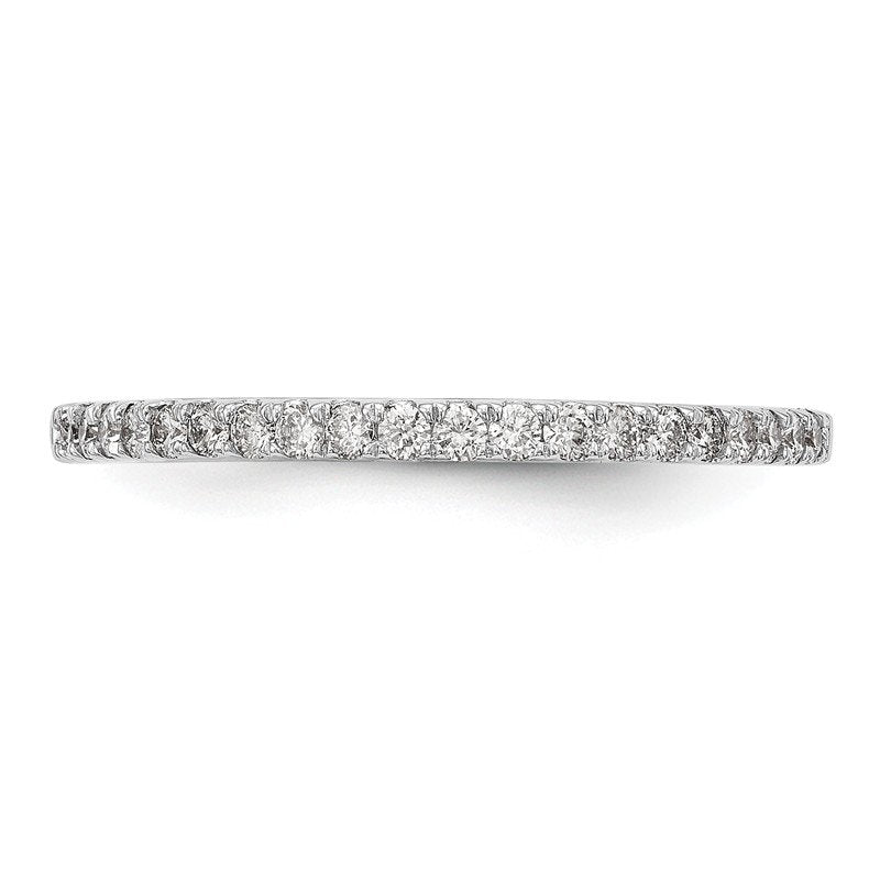 14K White Gold 1/6 carat Lab Grown Diamond VS+ F+ Complete Wedding Band