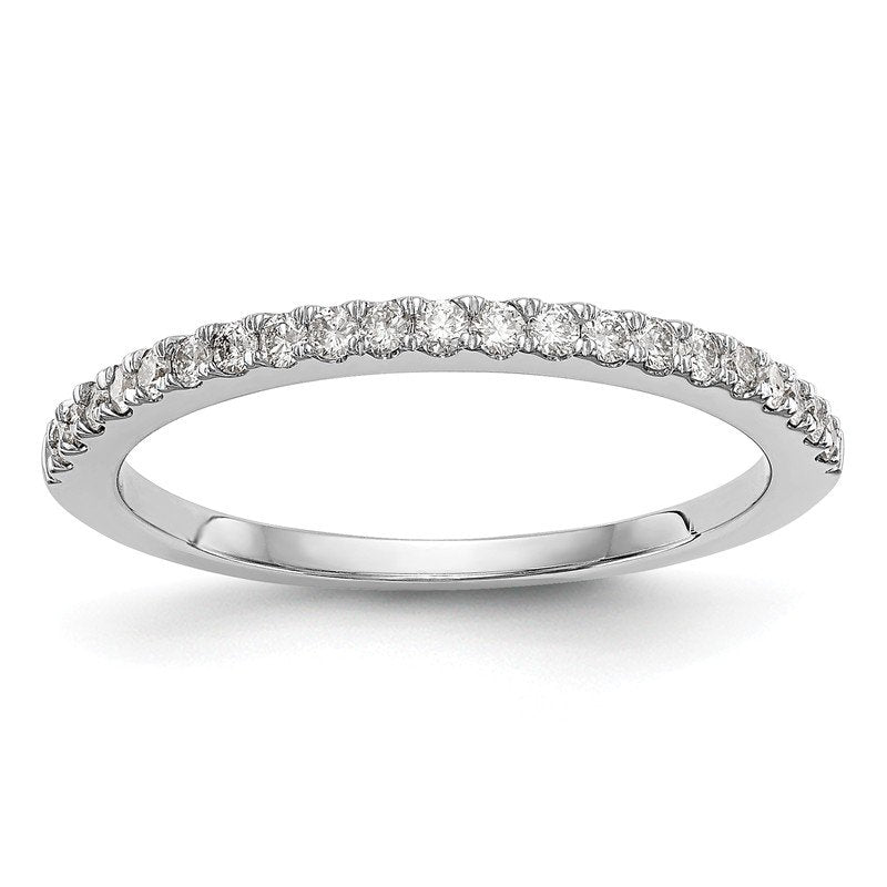 14K White Gold 1/6 carat Lab Grown Diamond VS+ F+ Complete Wedding Band