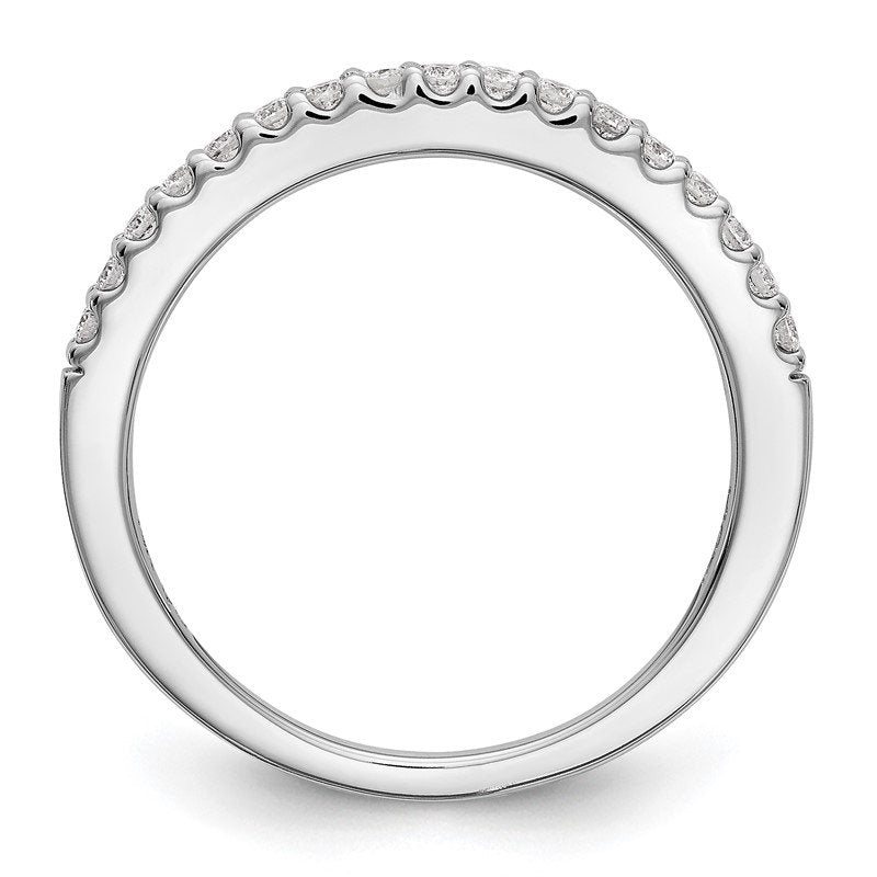 14K White Gold 1/6 carat Lab Grown Diamond VS+ F+ Complete Wedding Band