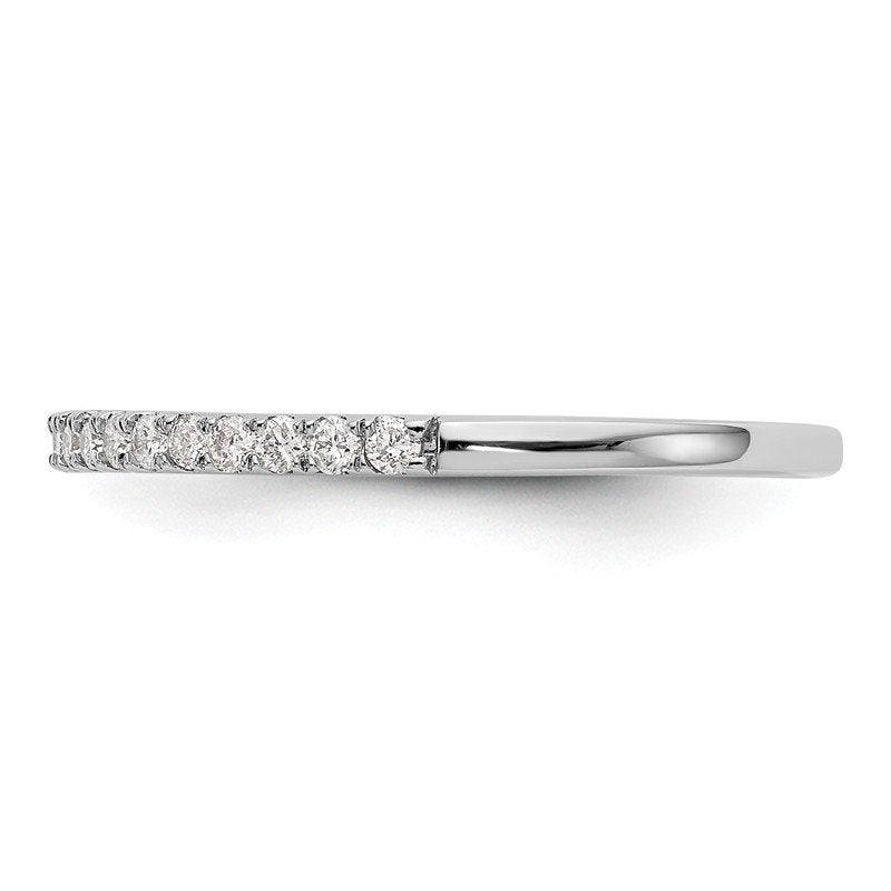 14K White Gold 1/6 carat Lab Grown Diamond VS+ F+ Complete Wedding Band