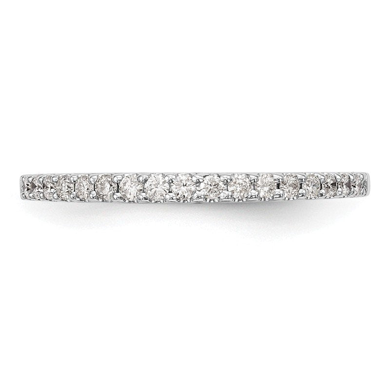 14K White Gold 1/6 carat Lab Grown Diamond VS+ F+ Complete Wedding Band
