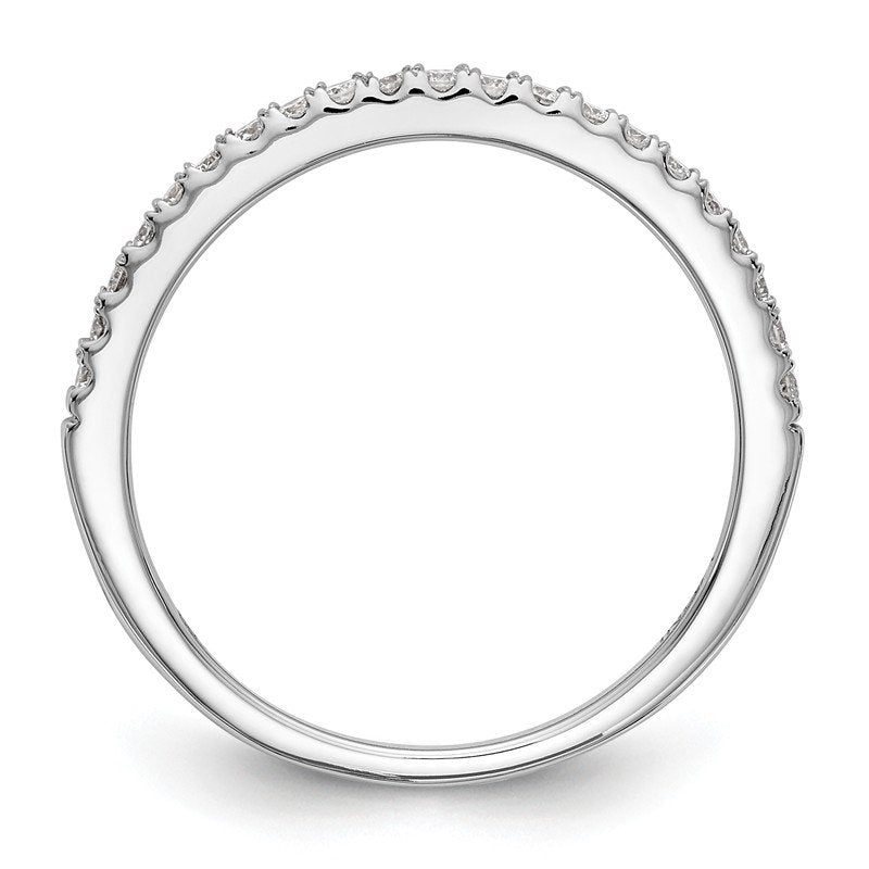 14K White Gold 1/6 carat Lab Grown Diamond VS+ F+ Complete Wedding Band