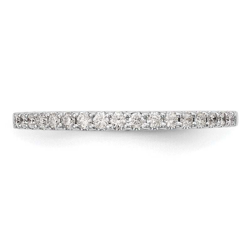 14K White Gold 1/6 carat Lab Grown Diamond VS+ F+ Complete Wedding Band