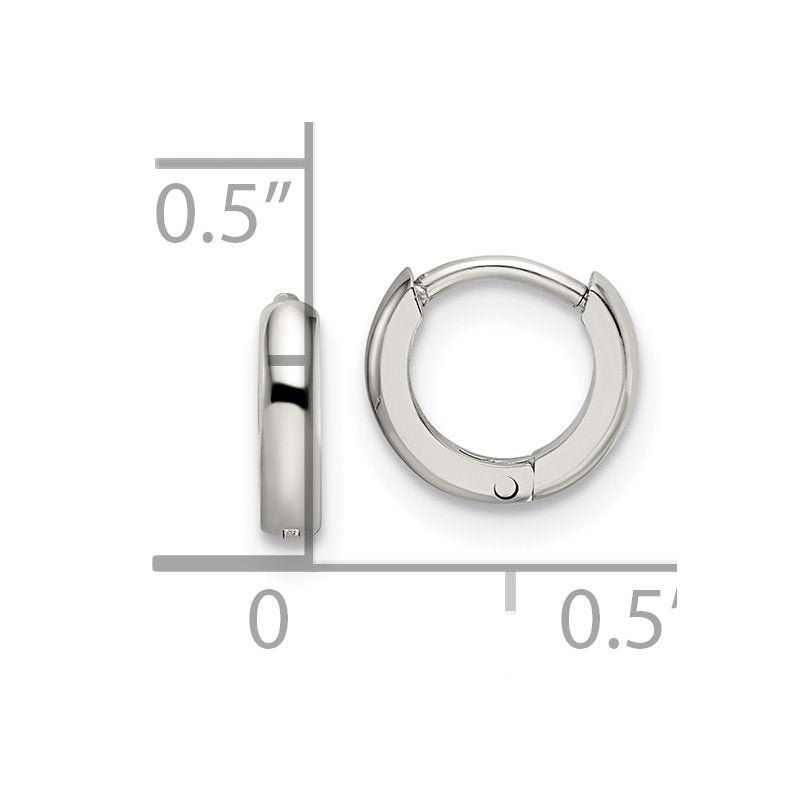 Stainless Steel Polished 2mm Endless Hinged Hoops