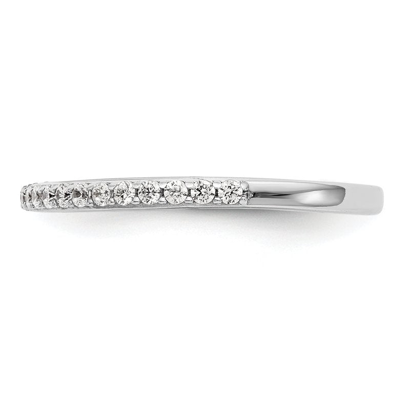 14K White Gold 1/4 carat Lab Grown Diamond VS+ F+ Complete Wedding Band