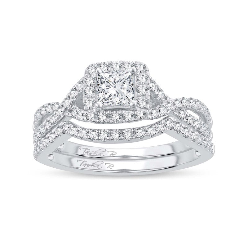 14K 1.00Ct Diamond  Bridal Set