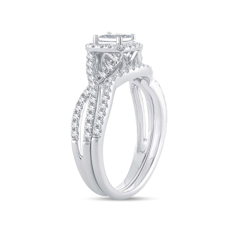 14K 1.00Ct Diamond  Bridal Set