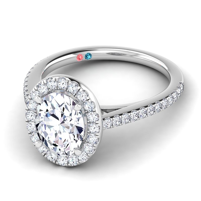 Lab Grown Diamond Halo Engagement Ring