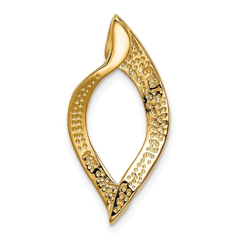 14k Polished Slide Fits up to 8mm Regular/10mm Fancy or Reversible Omega