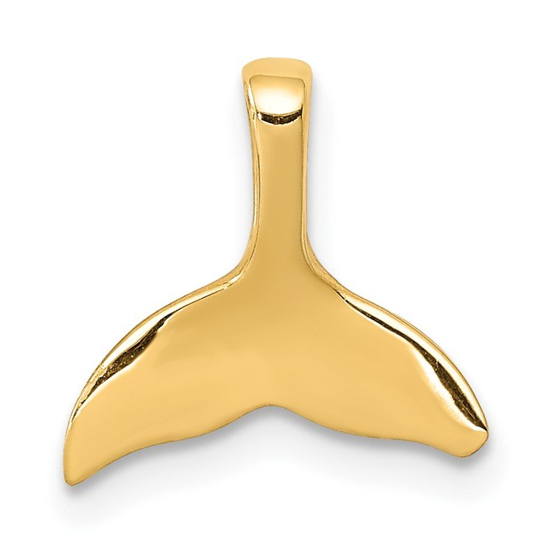 14k Whale Tail Chain Slide