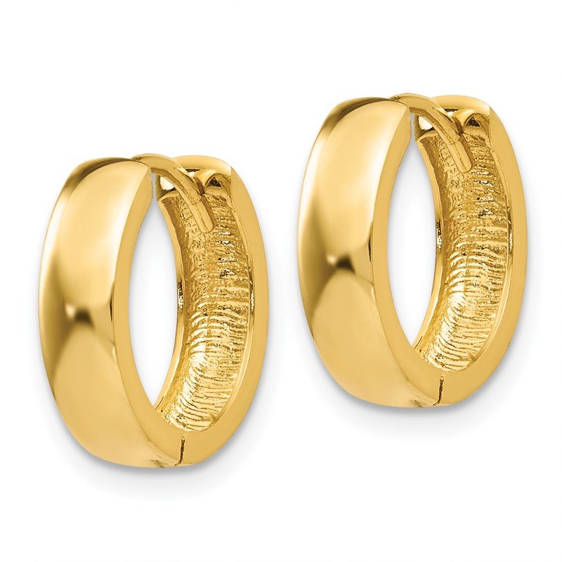 14k Round Hinged Hoop Earrings