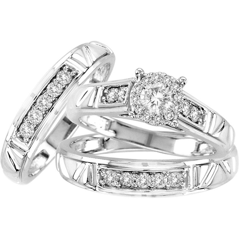 14K  0.78Ct  Diamond  Bridal Ring.