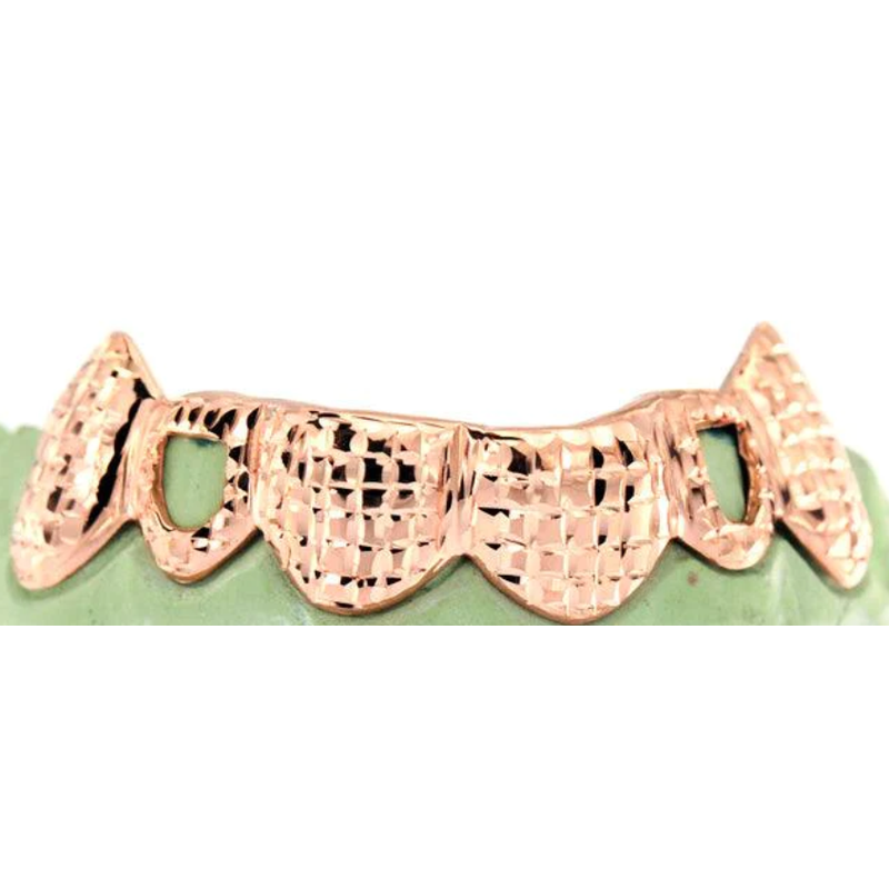 6 teeth checker print, 2 open face