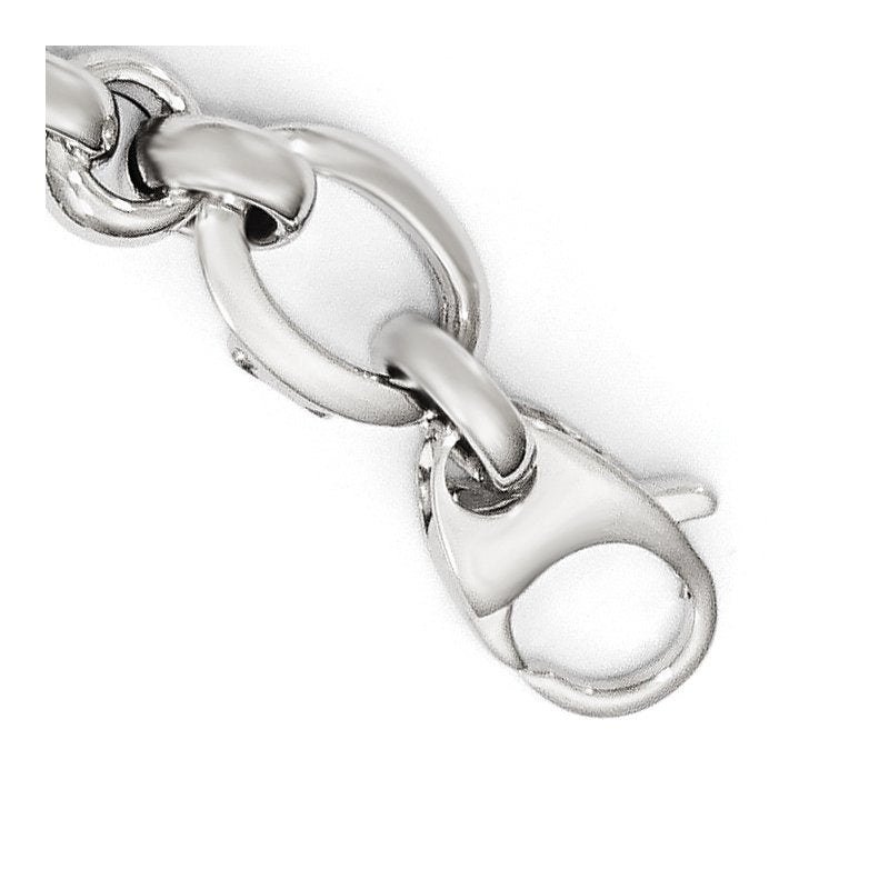 14K White Gold Polished Bracelet