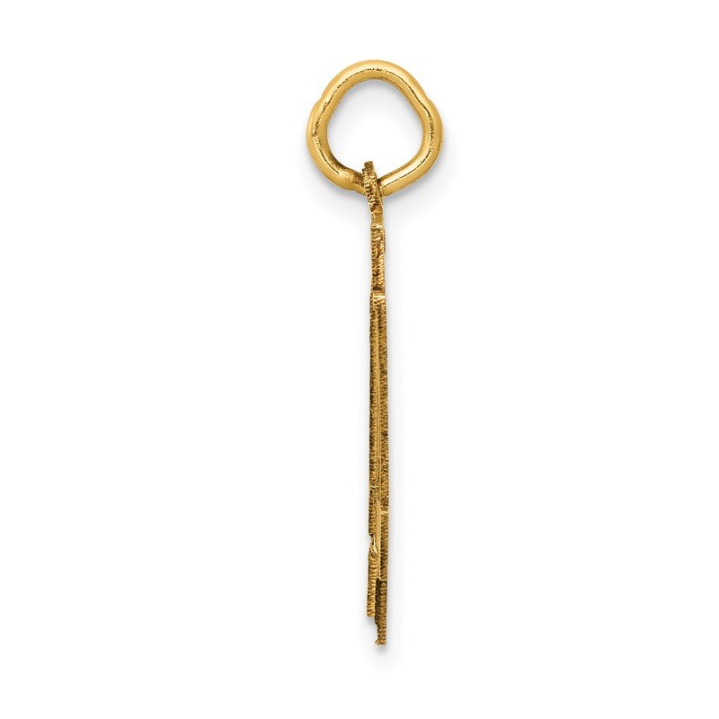 14k Medium Satin Number 44 Charm